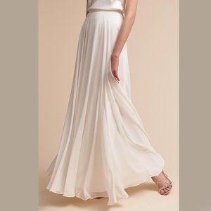 NWT Jenny Yoo Hampton Skirt- Winter White